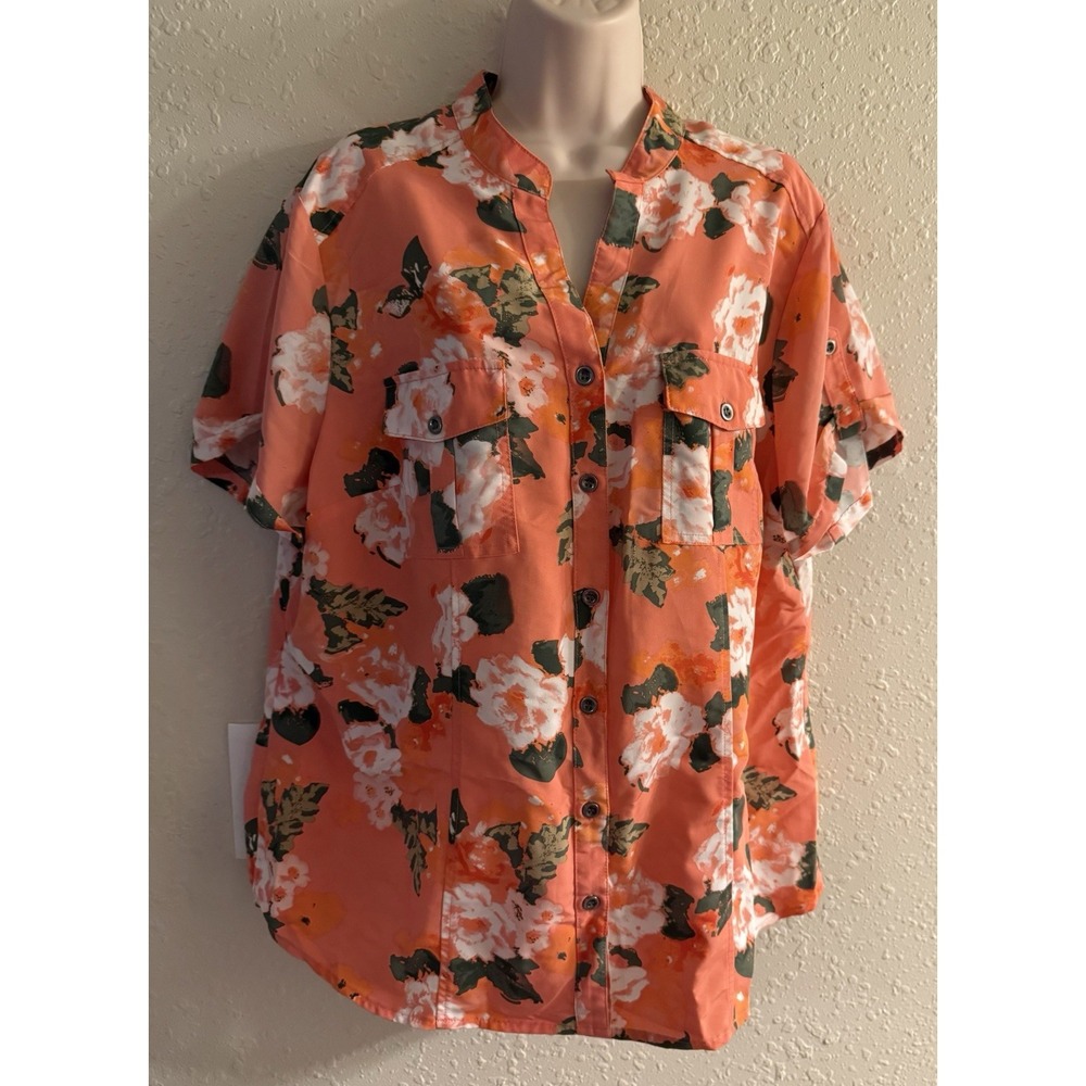 16/18W Laura Scott Floral Top #902*8
